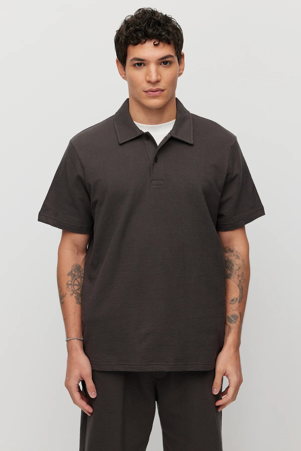 Men's Polo Collar Basic T-shirt