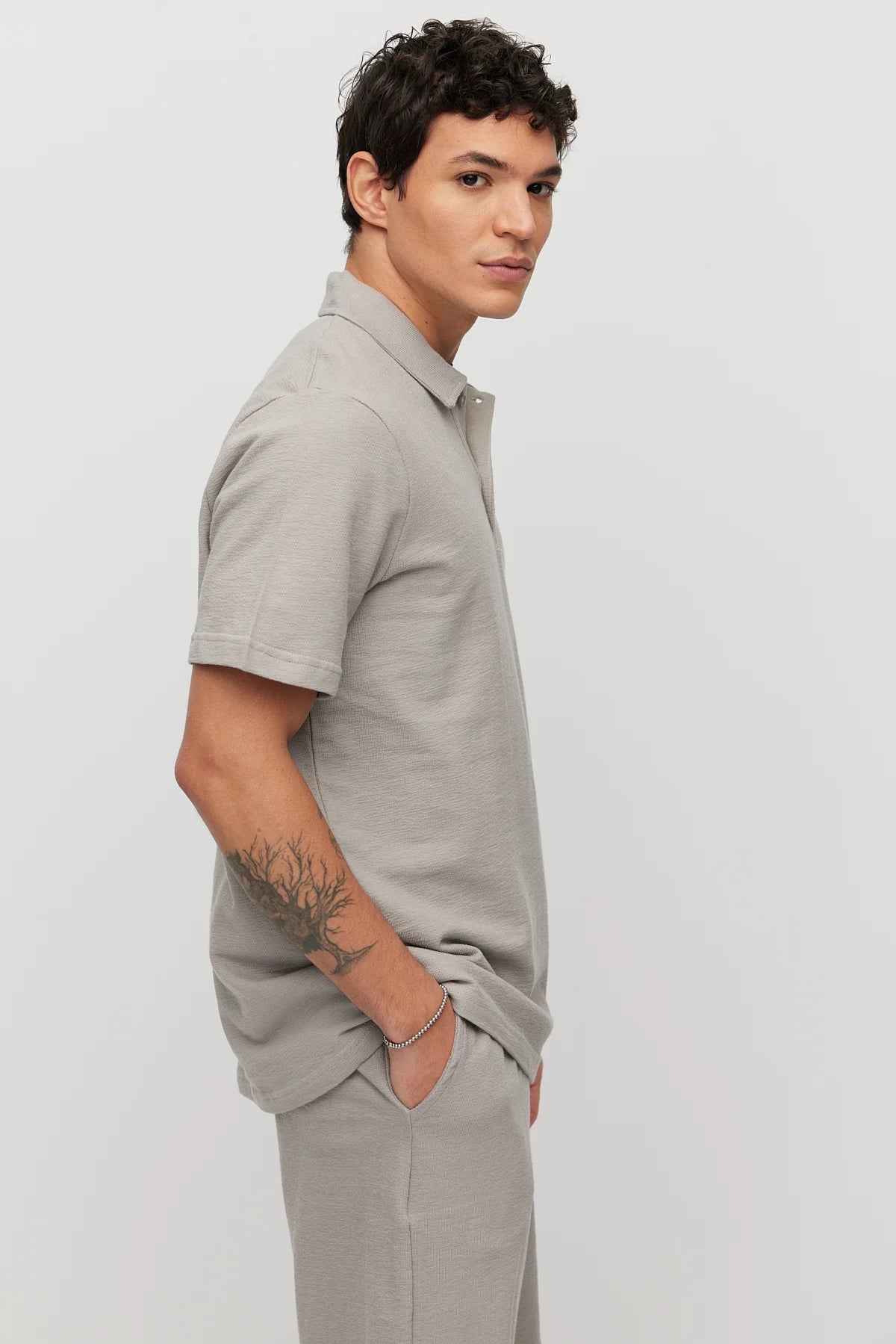 Men's Polo Collar Basic T-shirt