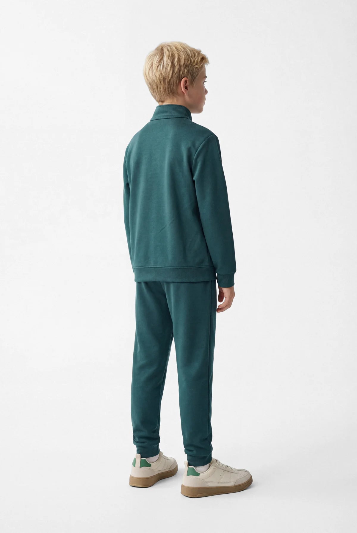 Boys' Stand-Up Collar Half-Zip Sweatshirt