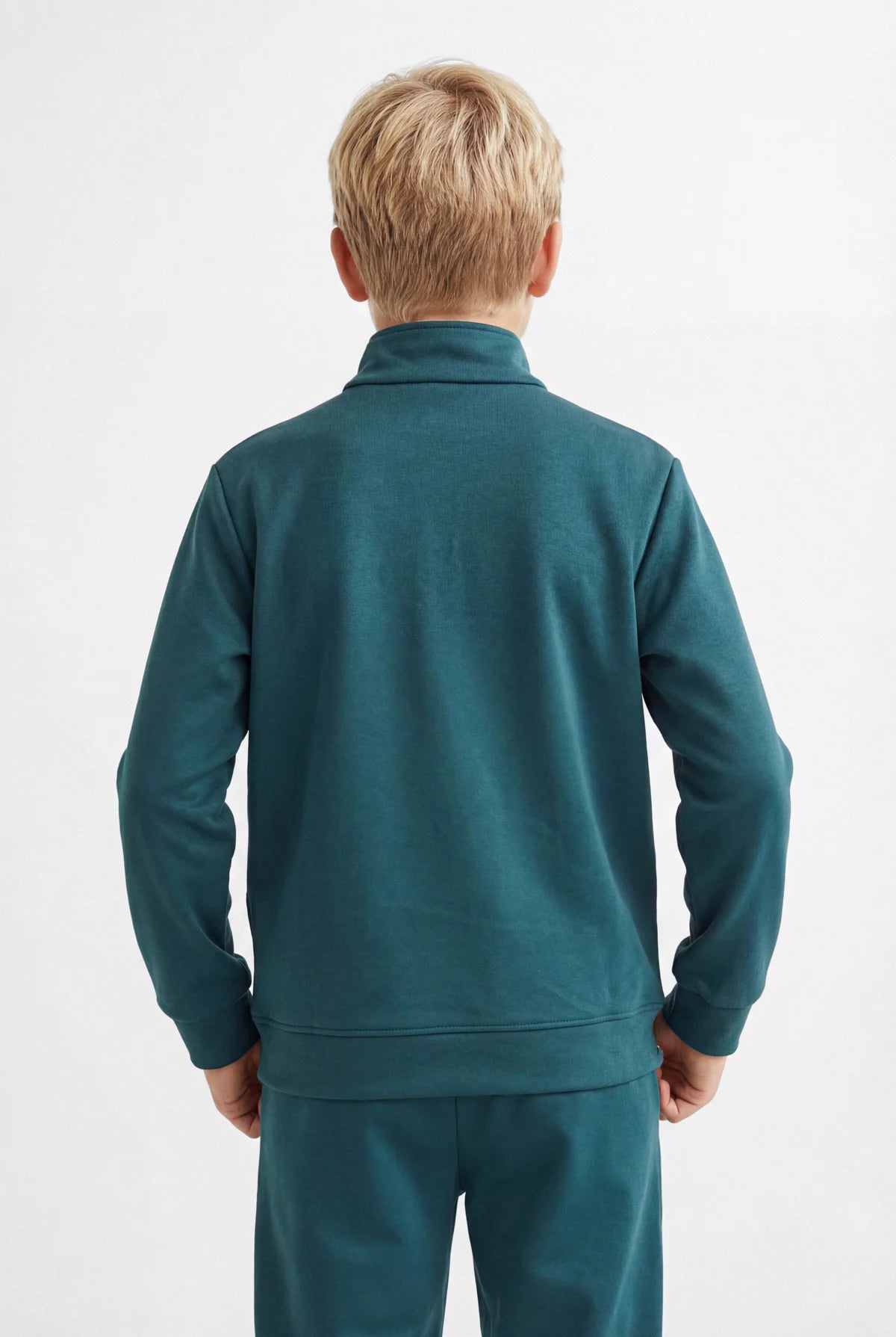 Boys' Stand-Up Collar Half-Zip Sweatshirt