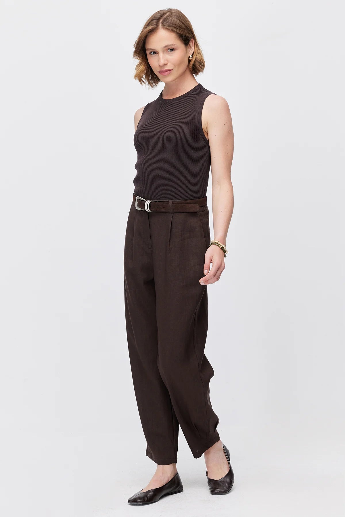 Women's Pleated Trousers