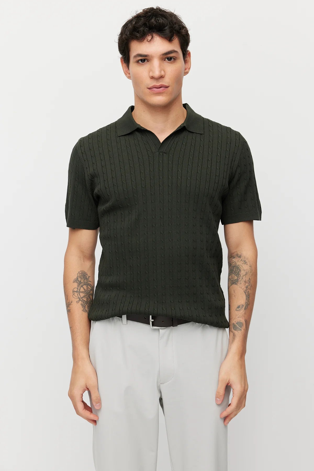 Men's Textured Knit T-shirt