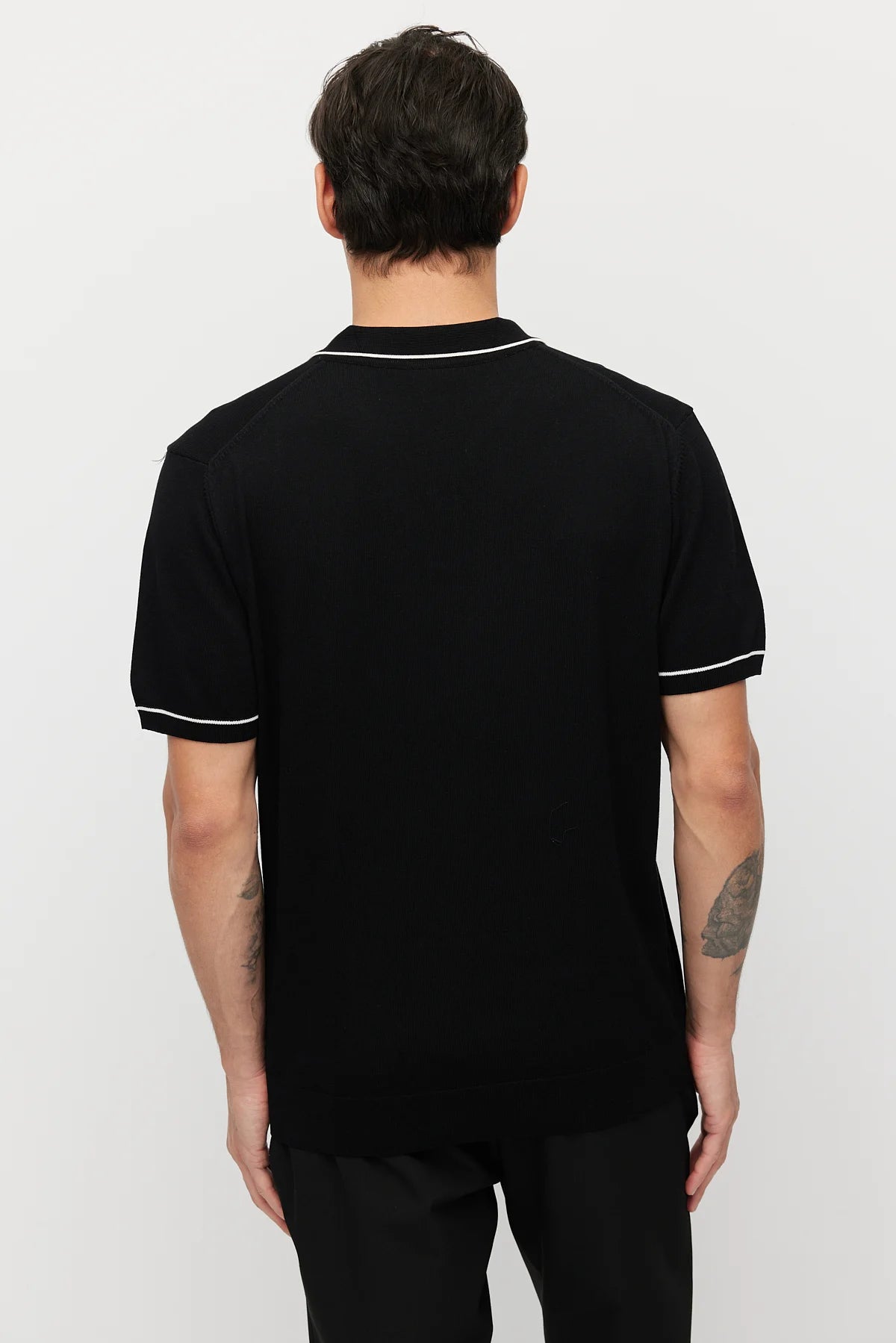 Men's Striped Detail Knitted T-shirt