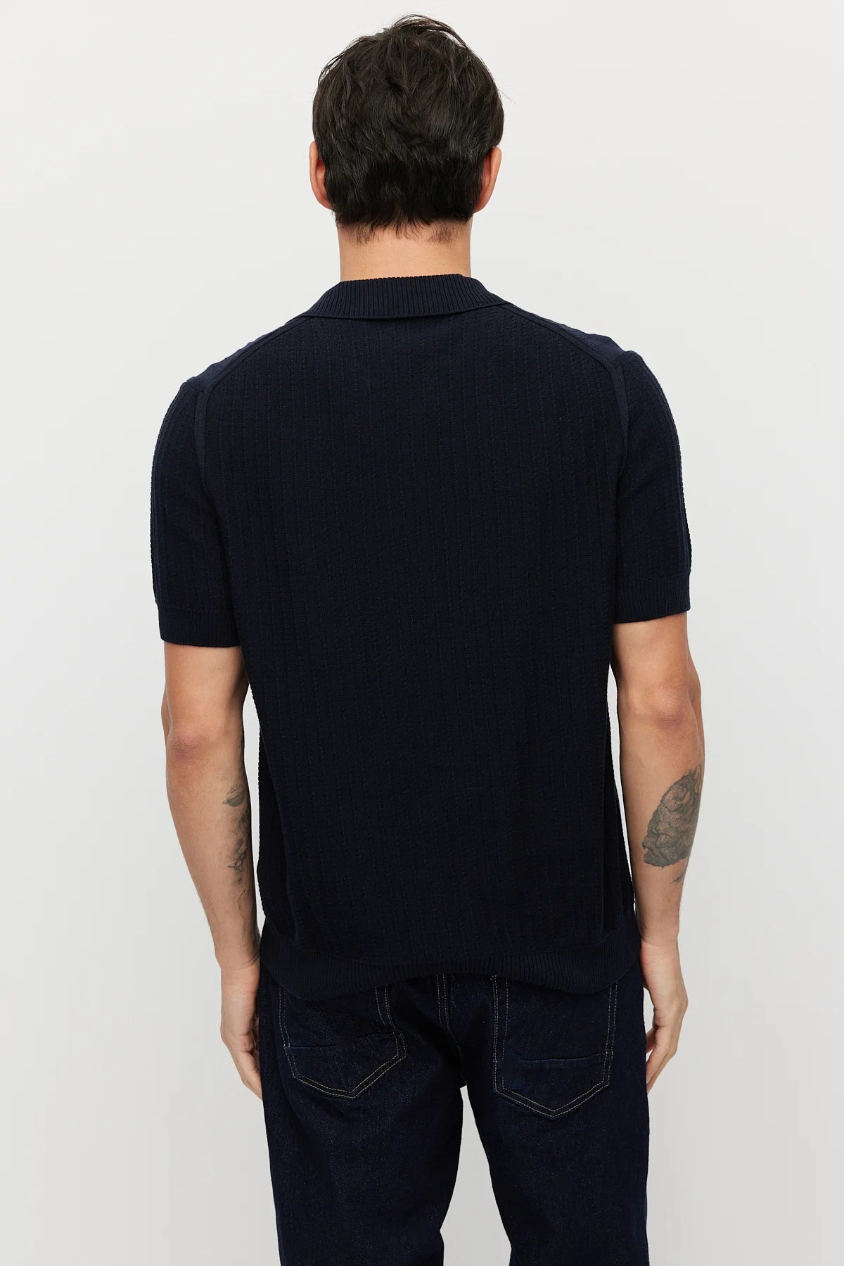 Men's Collar Knit T-shirt