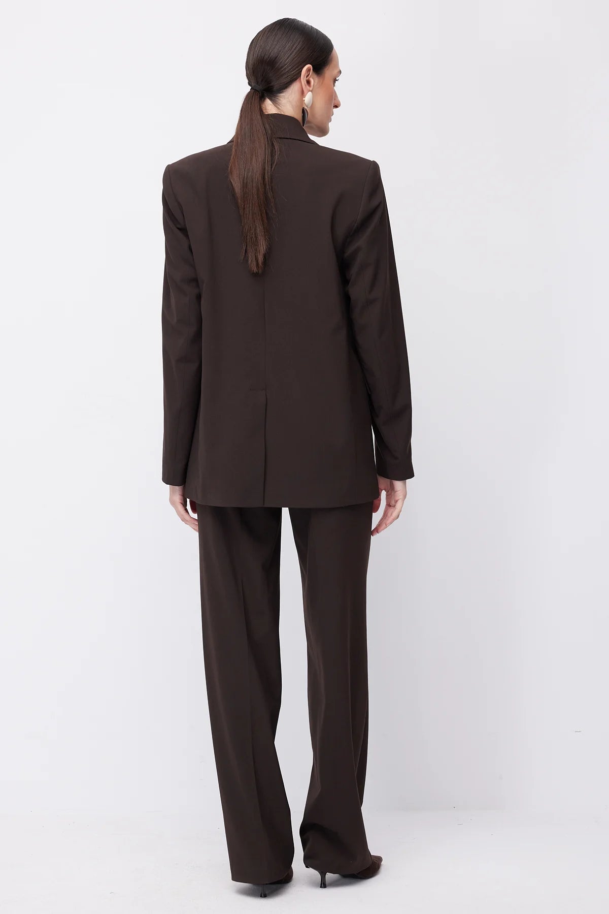 Women's Wide Leg Fabric Trousers