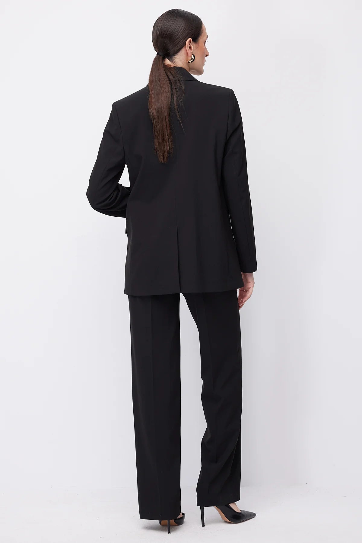 Women's Wide Leg Fabric Trousers