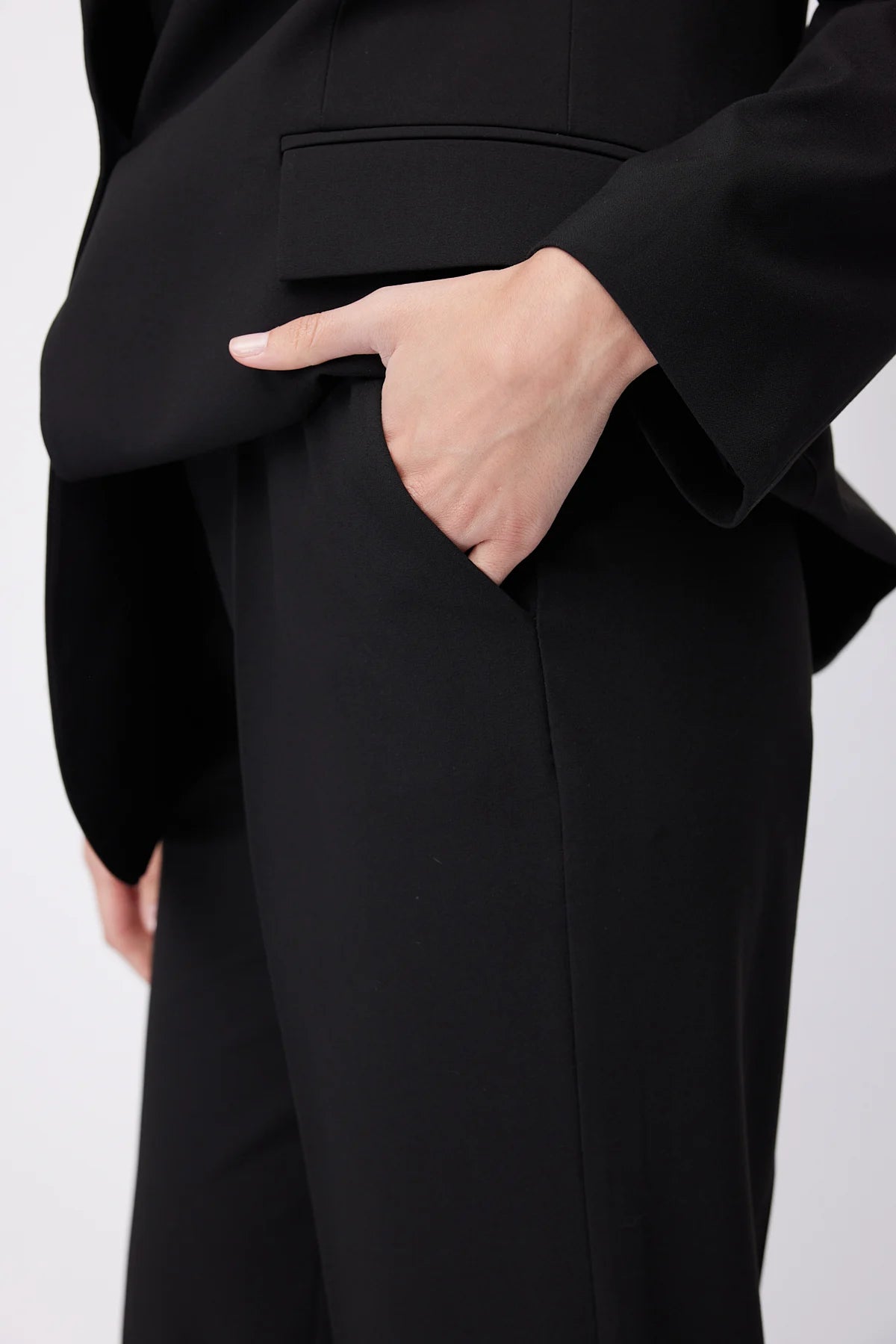 Women's Wide Leg Fabric Trousers