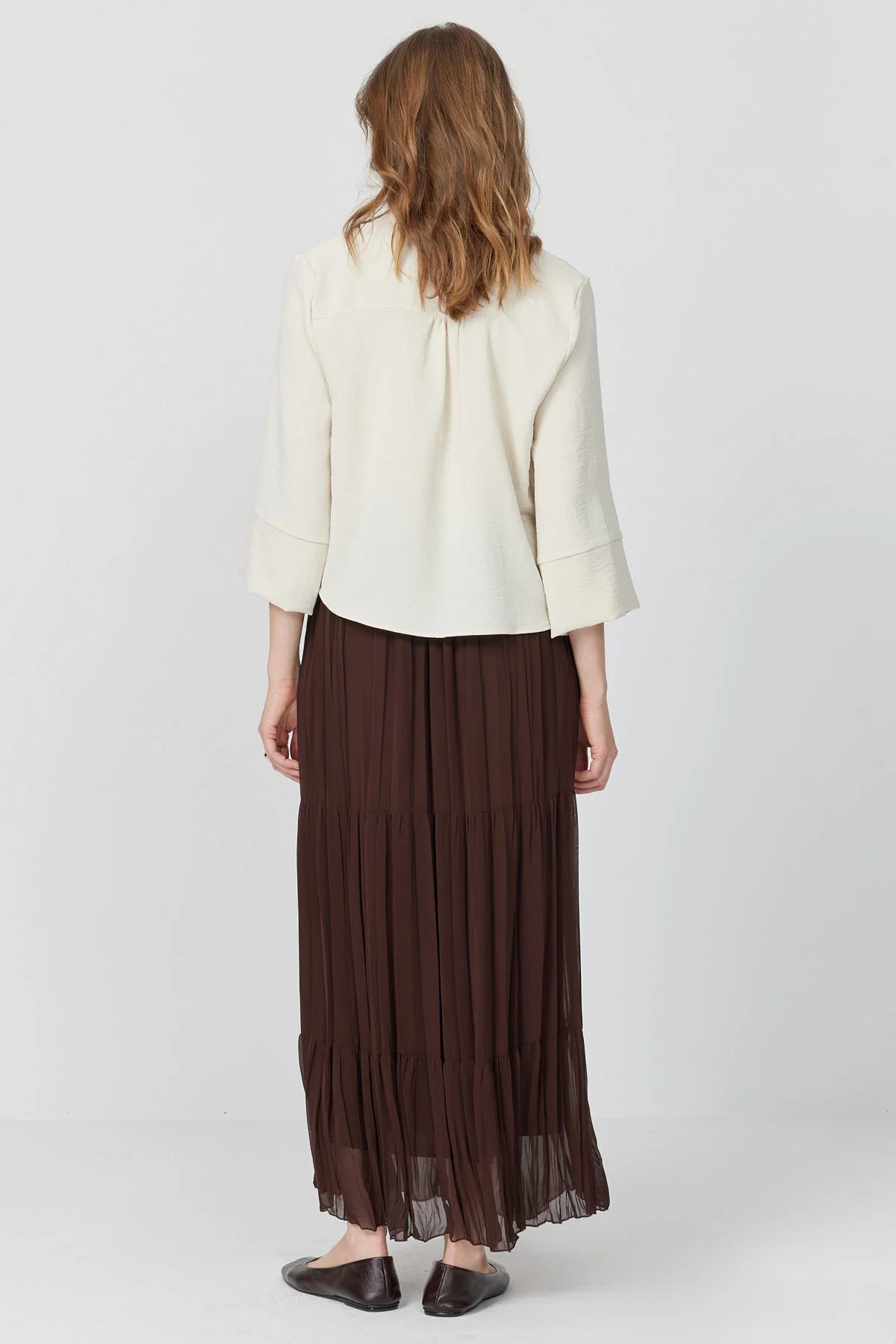 تەنووری شیفۆنی پلیتکراوی ئافرەتان