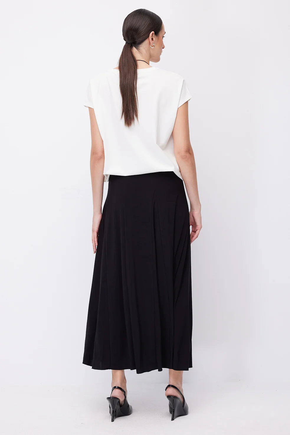 Women's High-Waisted Midi Skirt