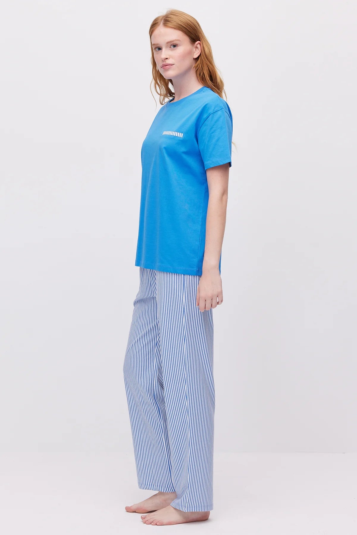 Kadın Pamuklu Pijama Takımı