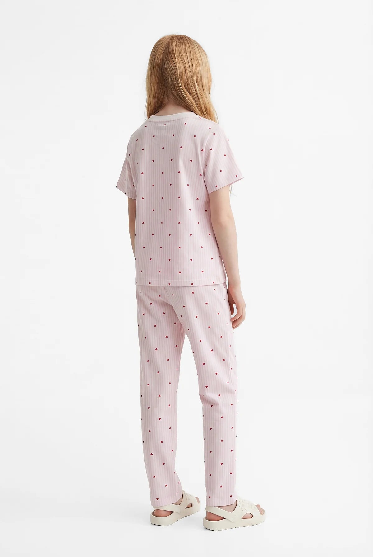 Girls' Basic Printed Pajama Set