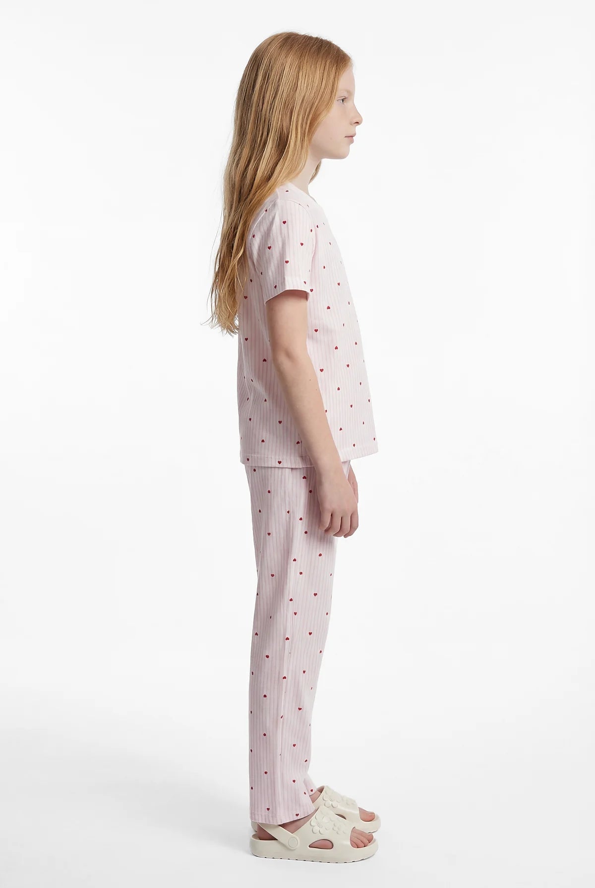 Girls' Basic Printed Pajama Set