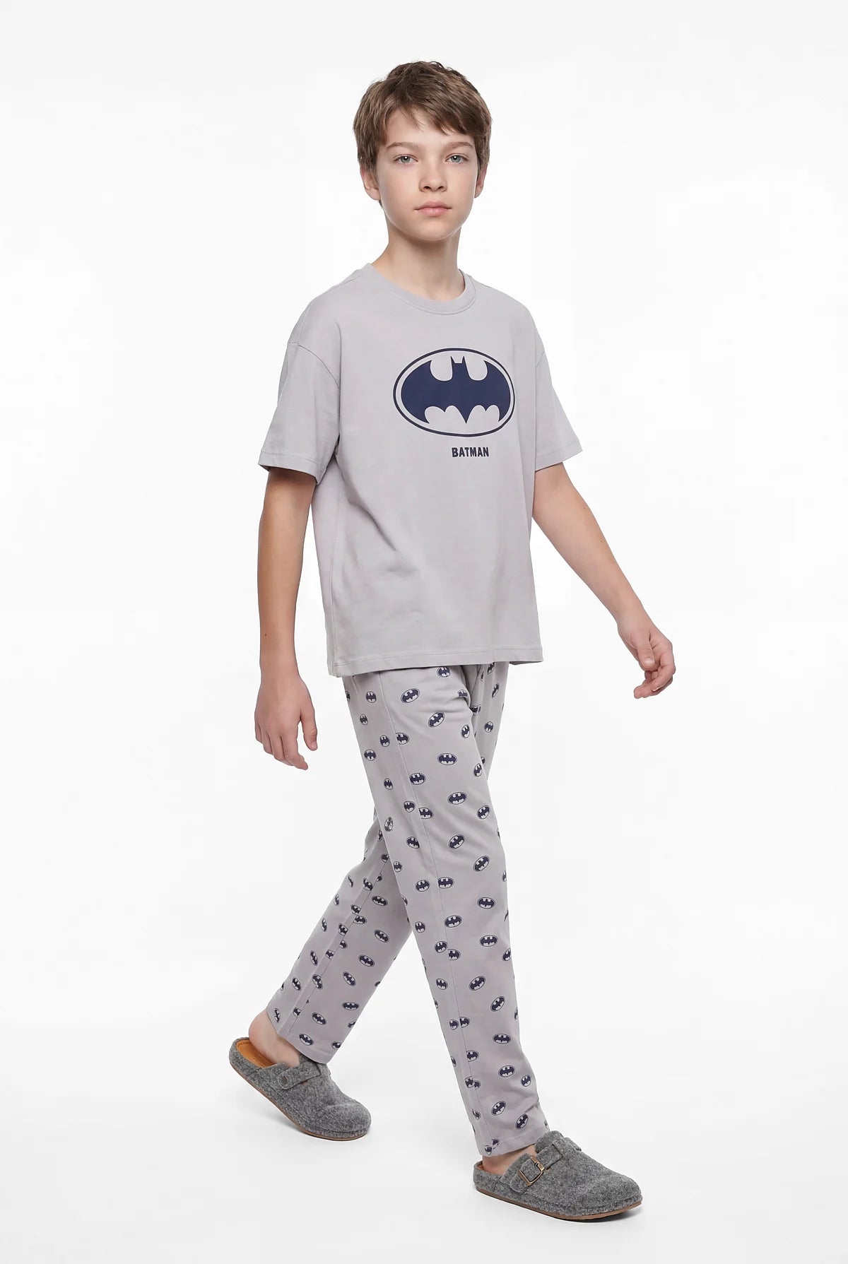 Boys' Short-Sleeved Printed Pajama Set