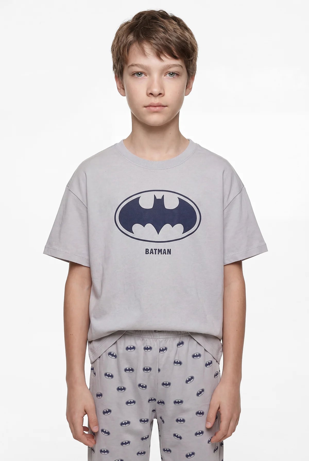 Boys' Short-Sleeved Printed Pajama Set