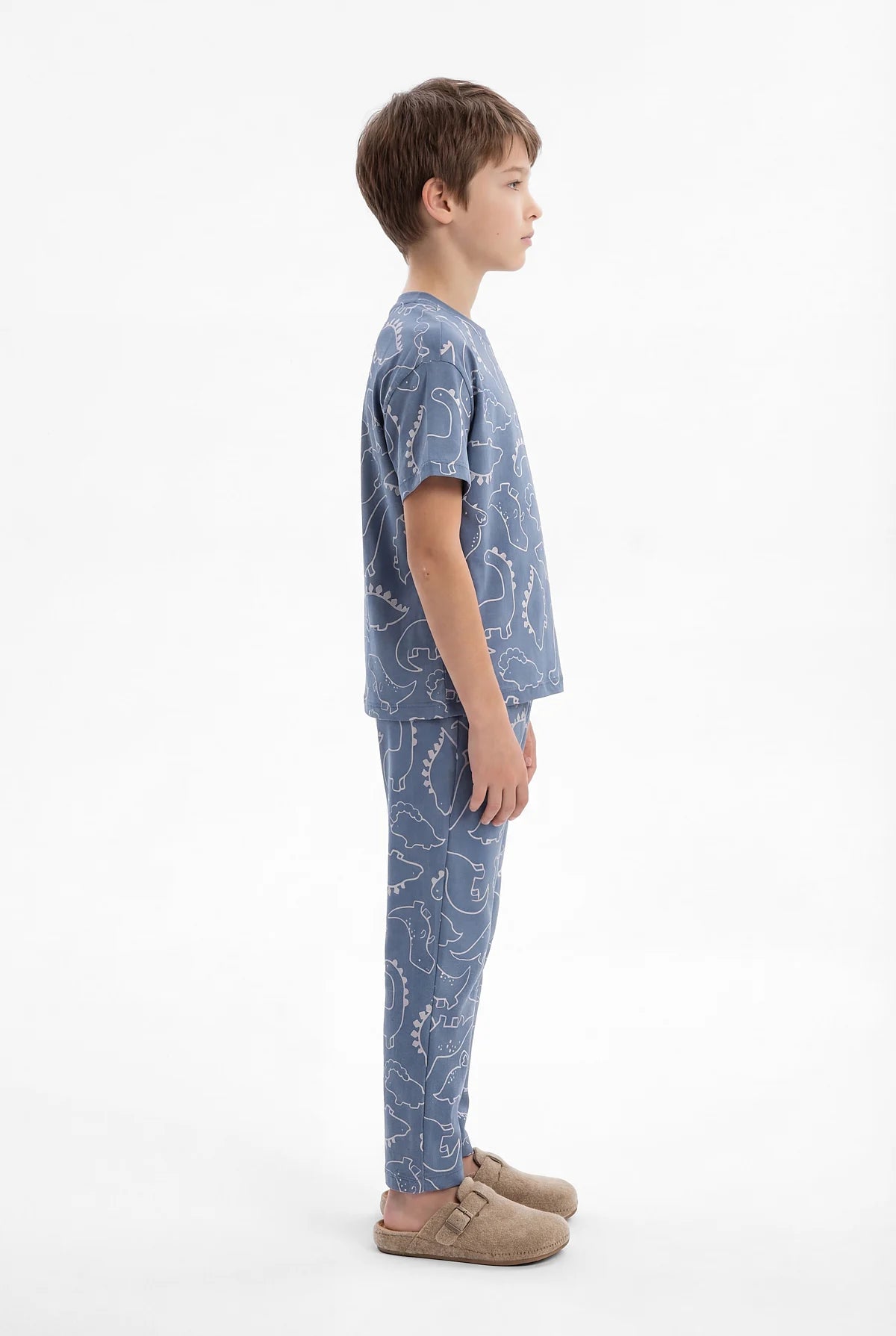Boys' Basic Patterned Pajama Set