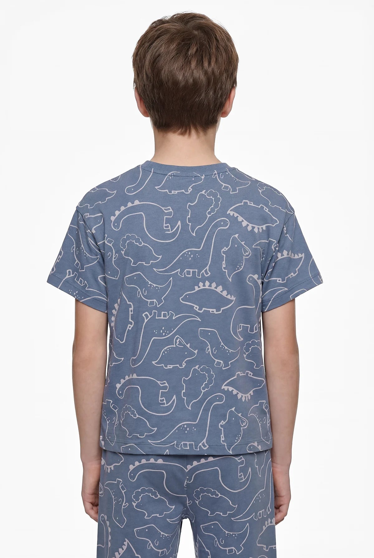 Boys' Basic Patterned Pajama Set