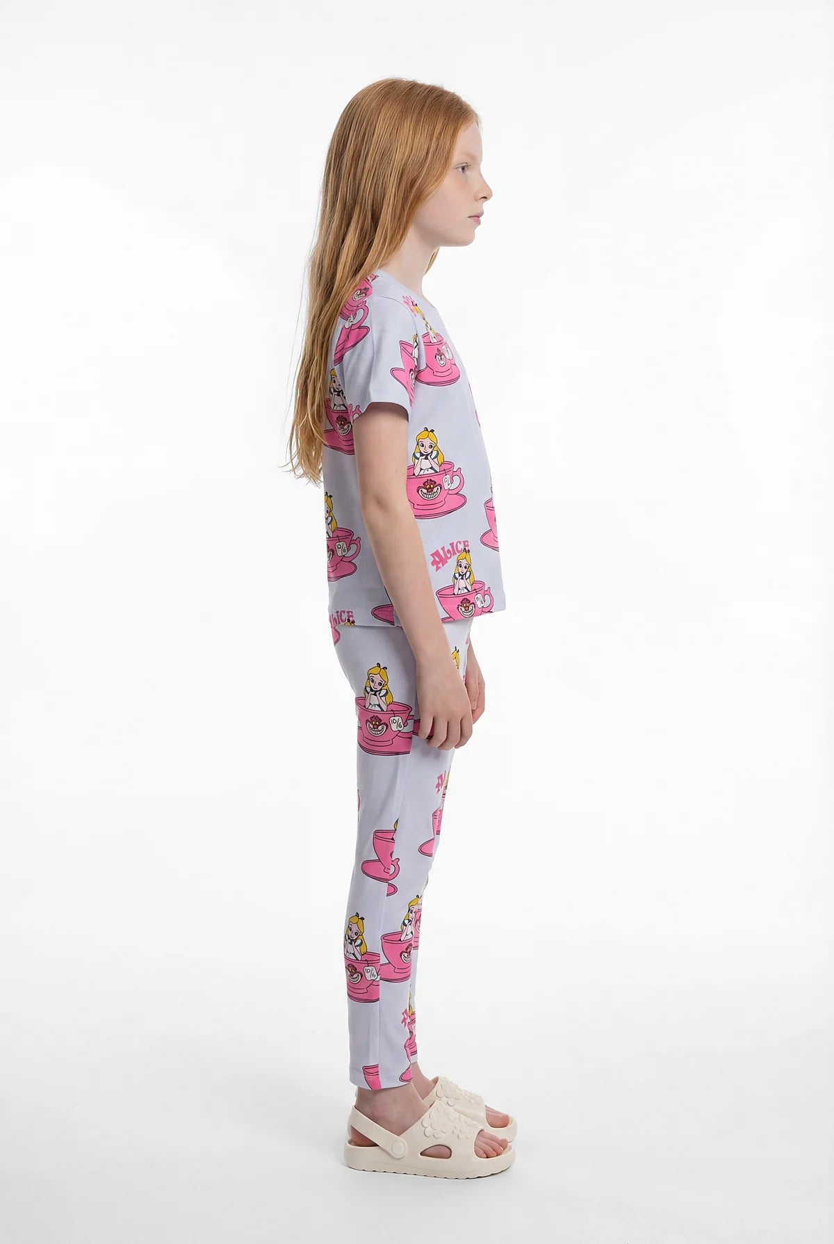 Girls' Basic Printed Pajama Set