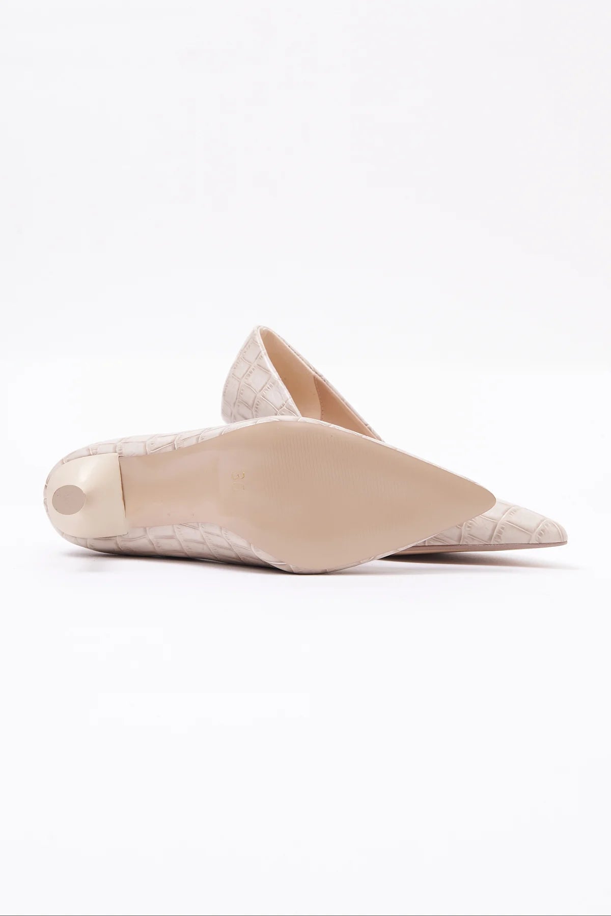 Women's Crocodile Pattern Pointed Toe High Heel Shoes