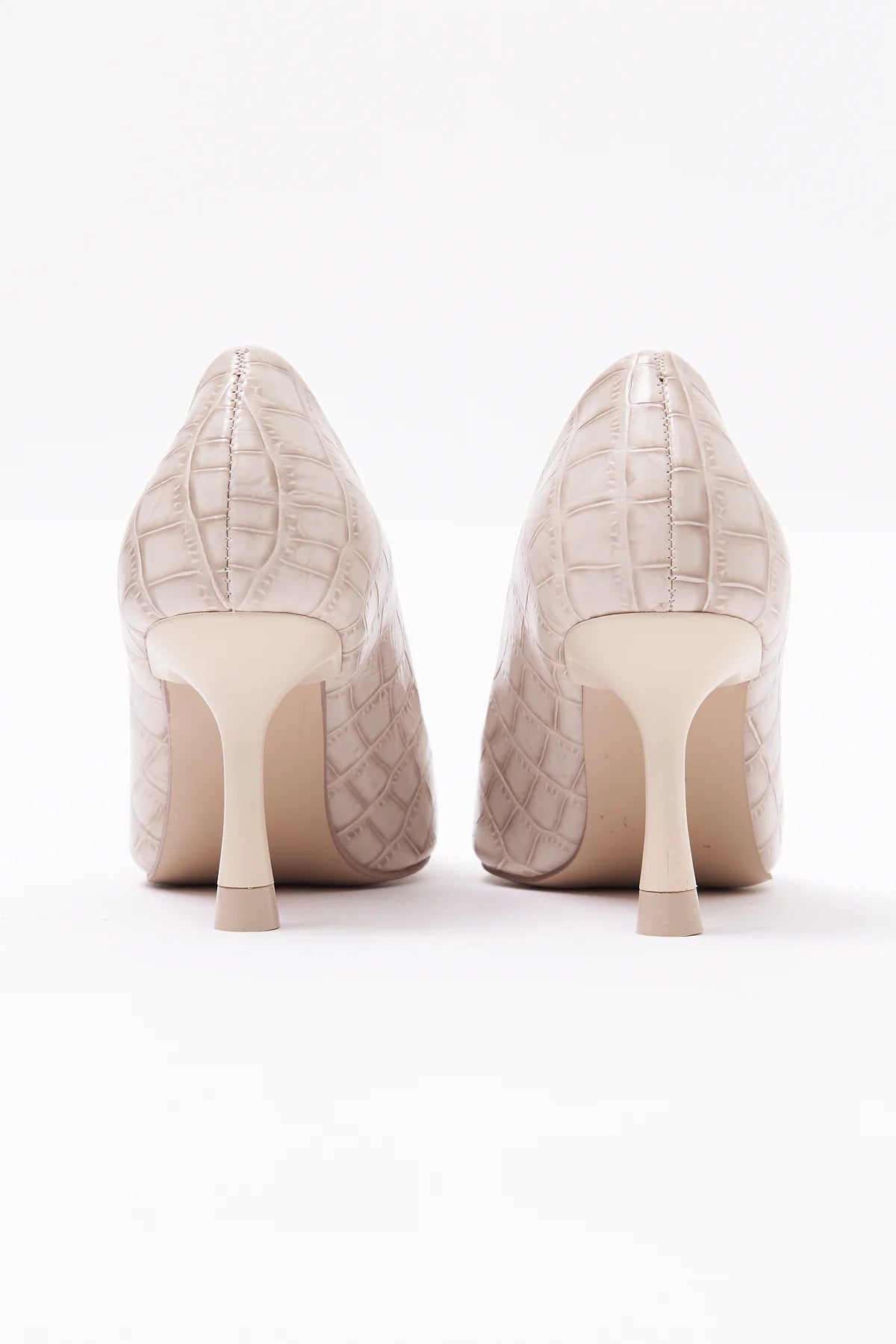 Women's Crocodile Pattern Pointed Toe High Heel Shoes