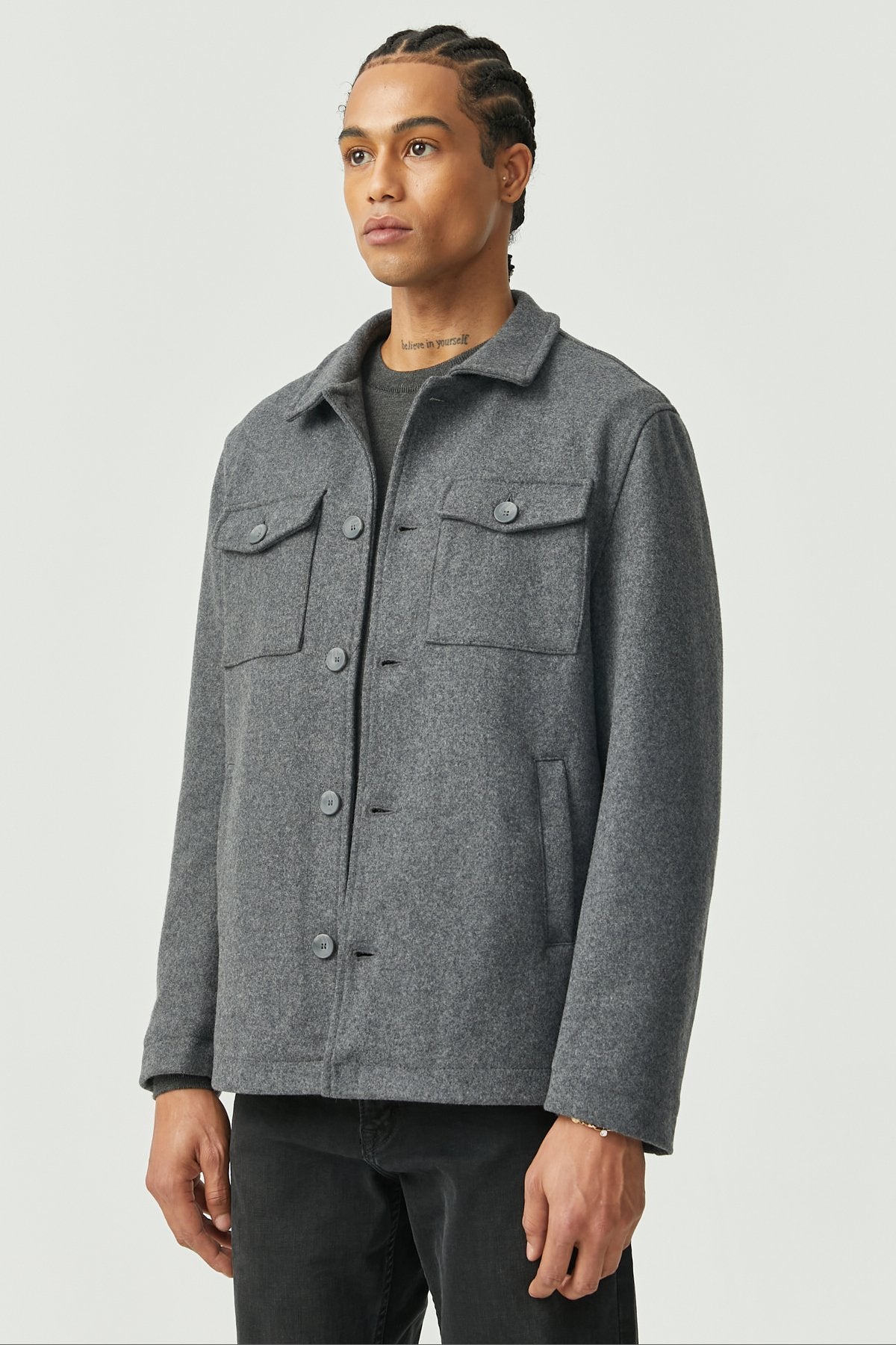 Men's Textured Thin Coat