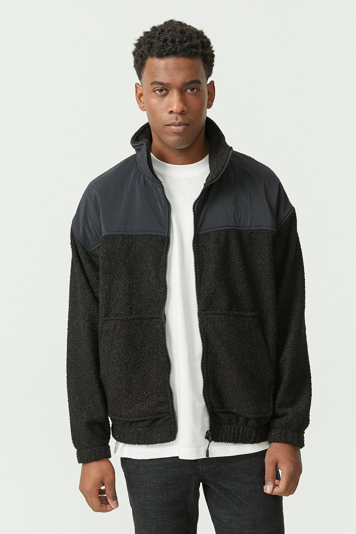 Men's Stand Collar Soft Texture Thin Coat