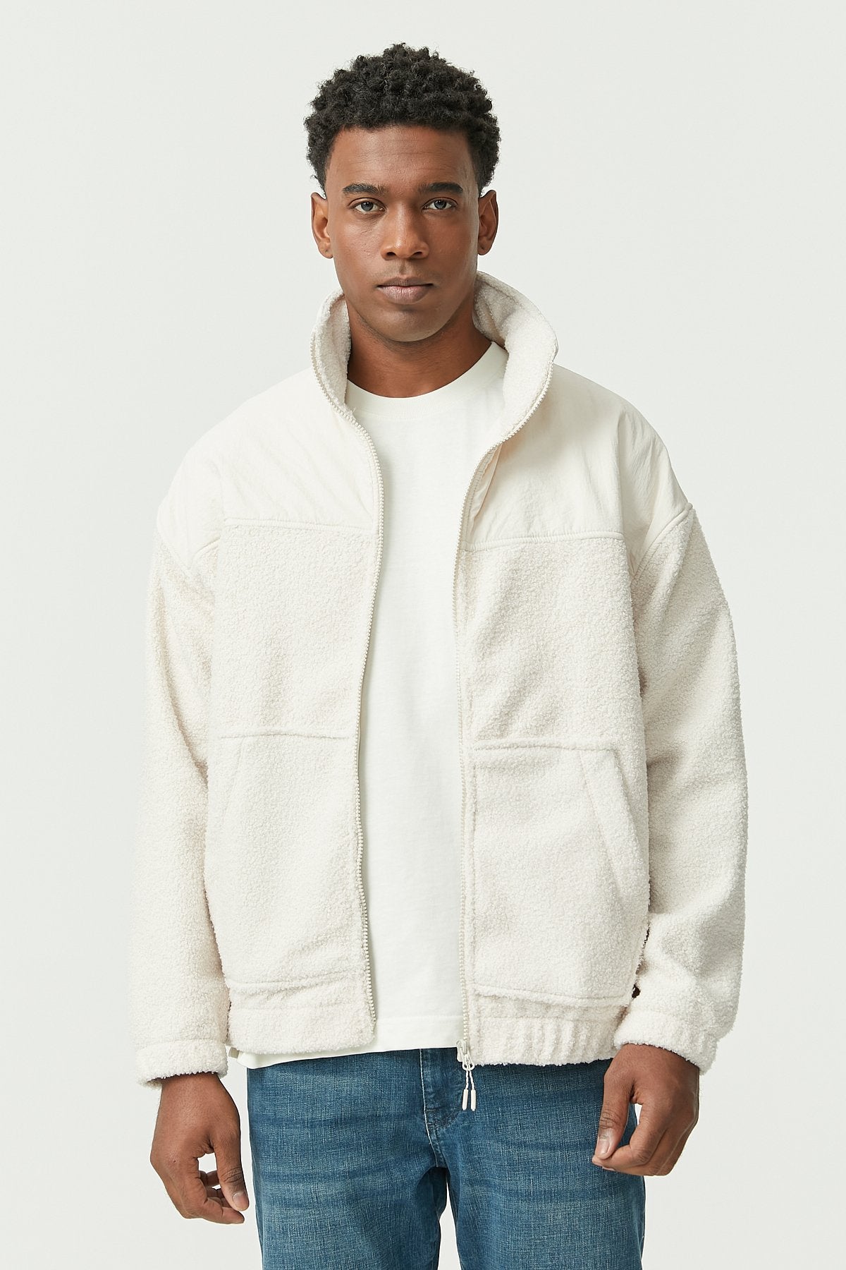 Men's Stand Collar Soft Texture Thin Coat