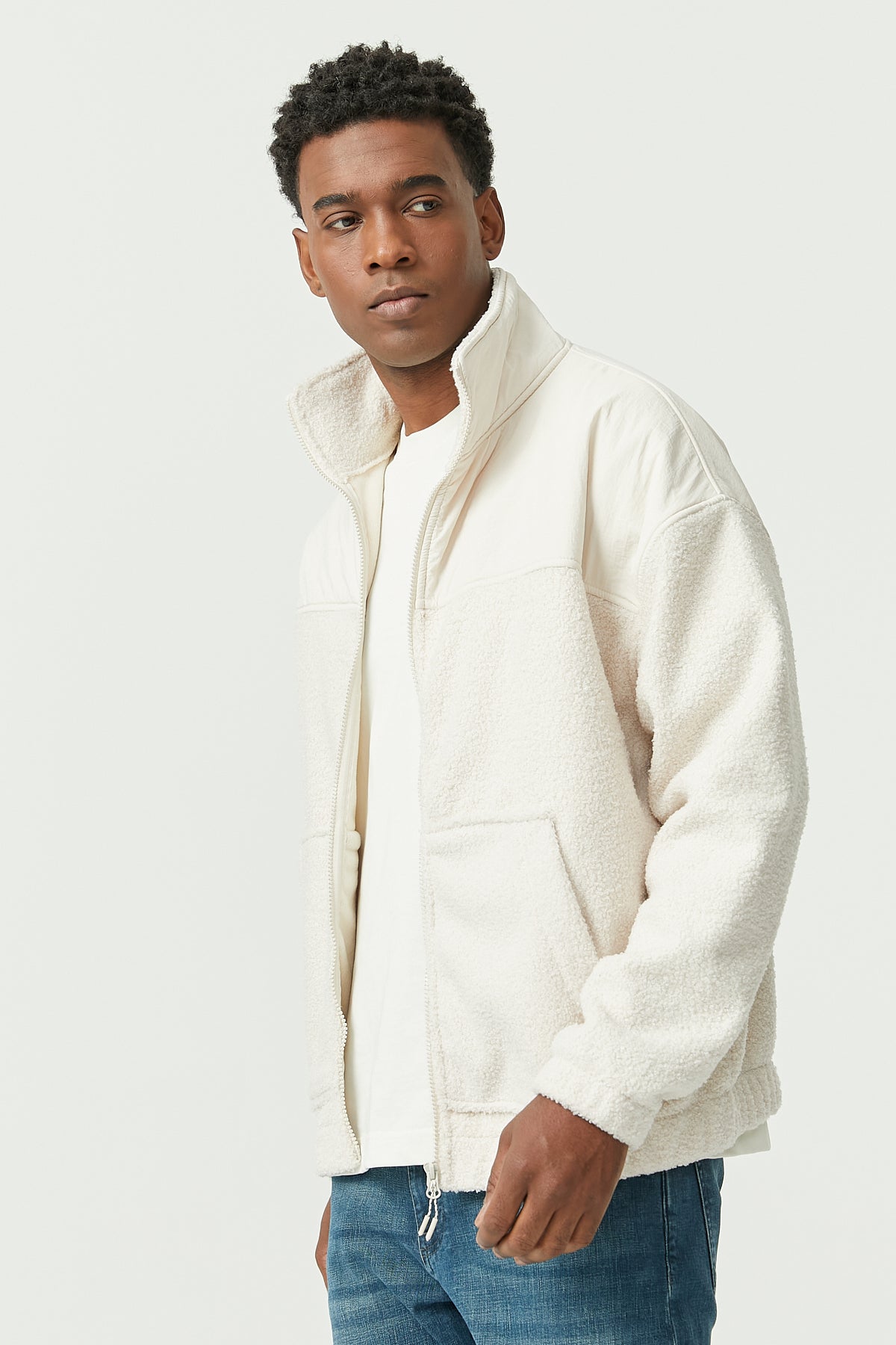Men's Stand Collar Soft Texture Thin Coat