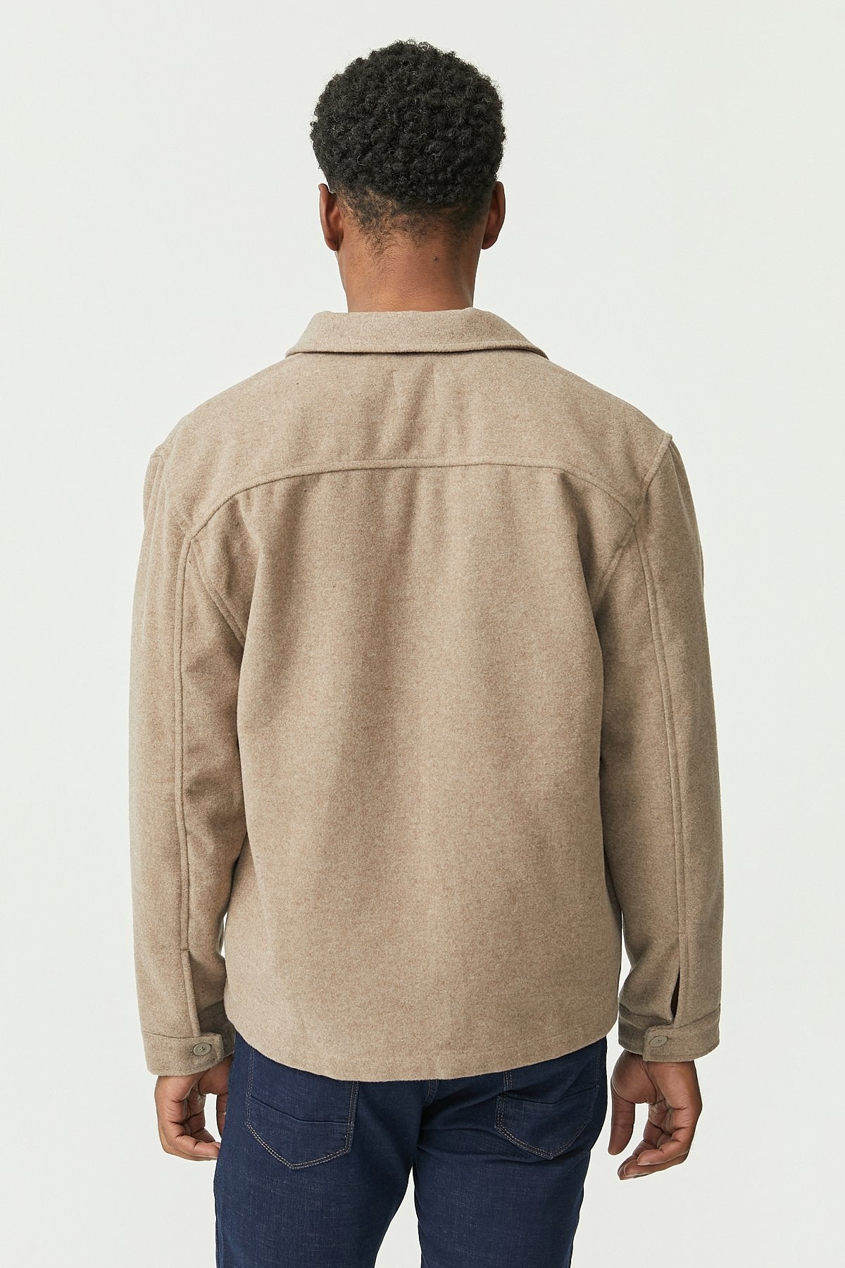 Men's Regular Thin Coat with Pockets