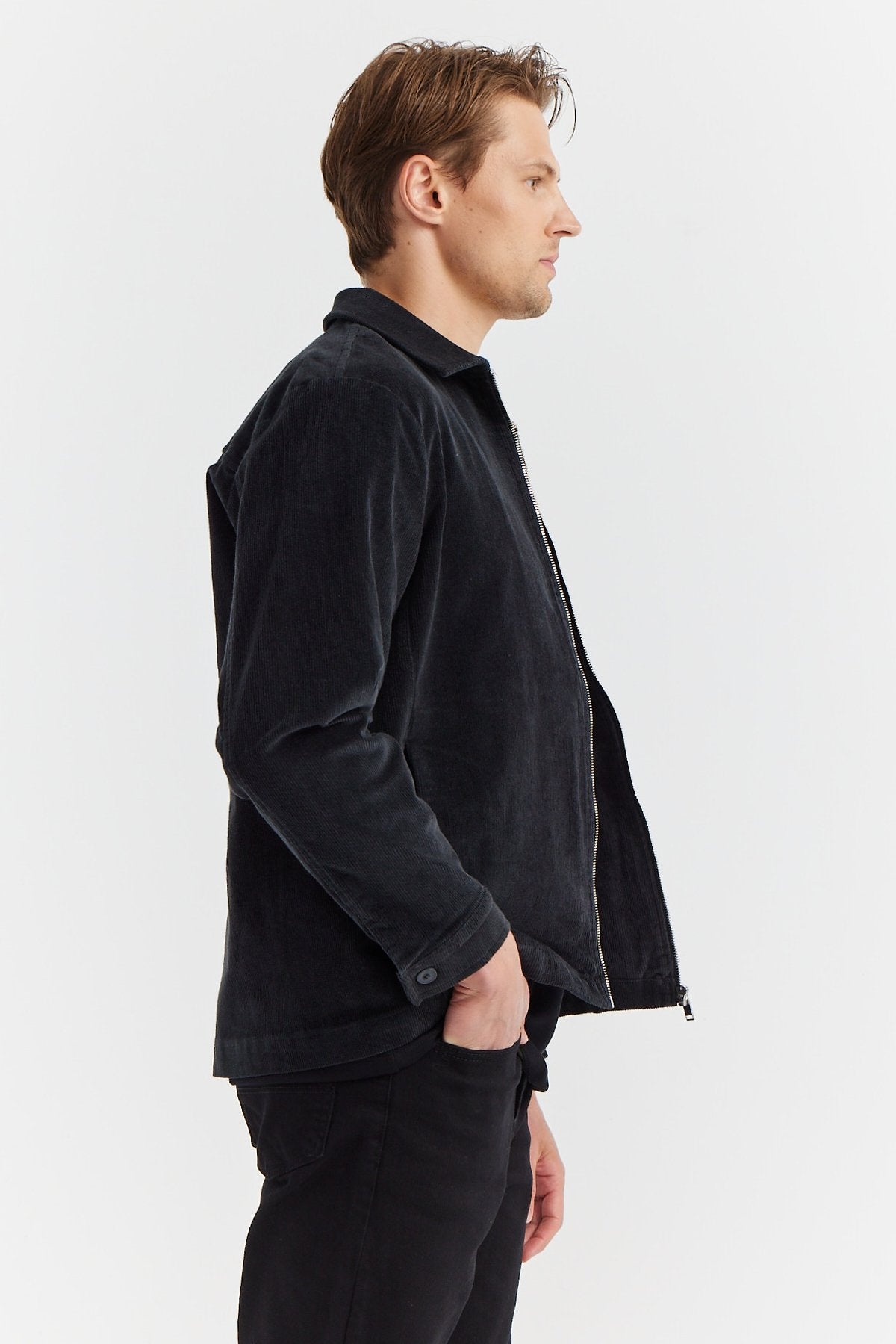 Men's Shirt Collar Thin Coat