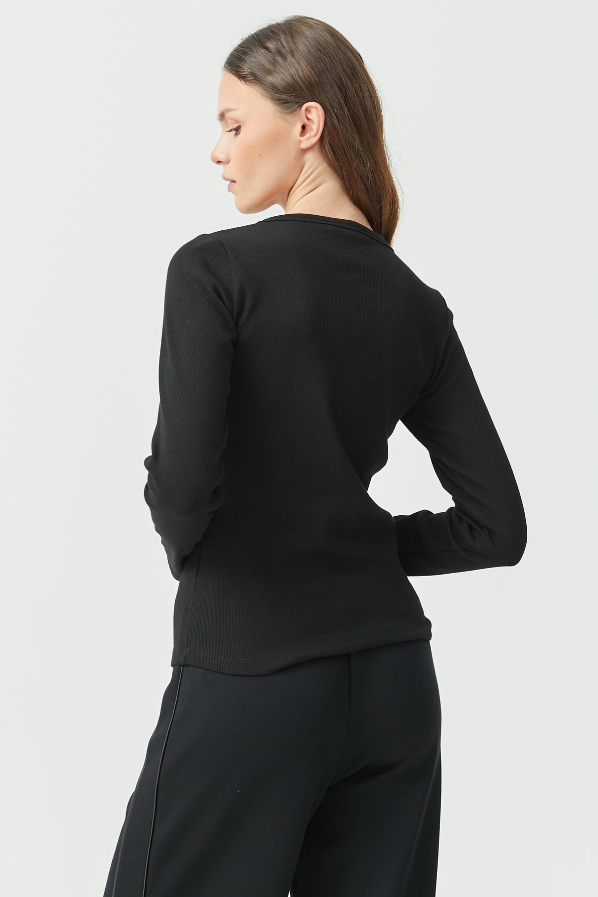 Snap-Collar Blouse