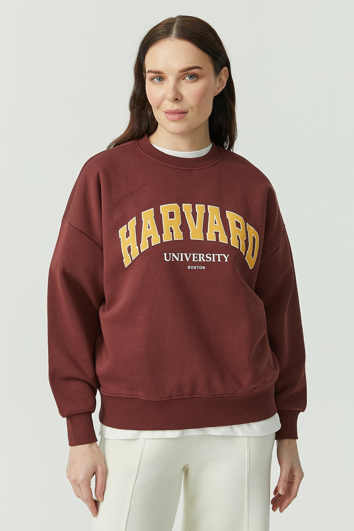 Women's Crew Neck Printed Sweat Top