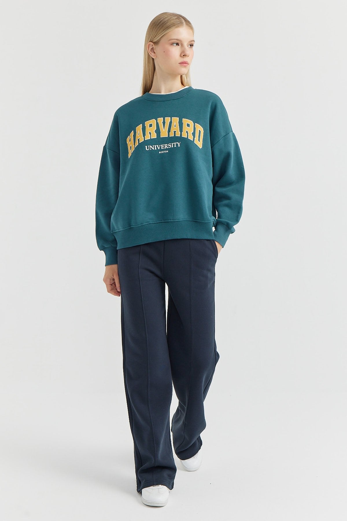 Women's Crew Neck Printed Sweat Top
