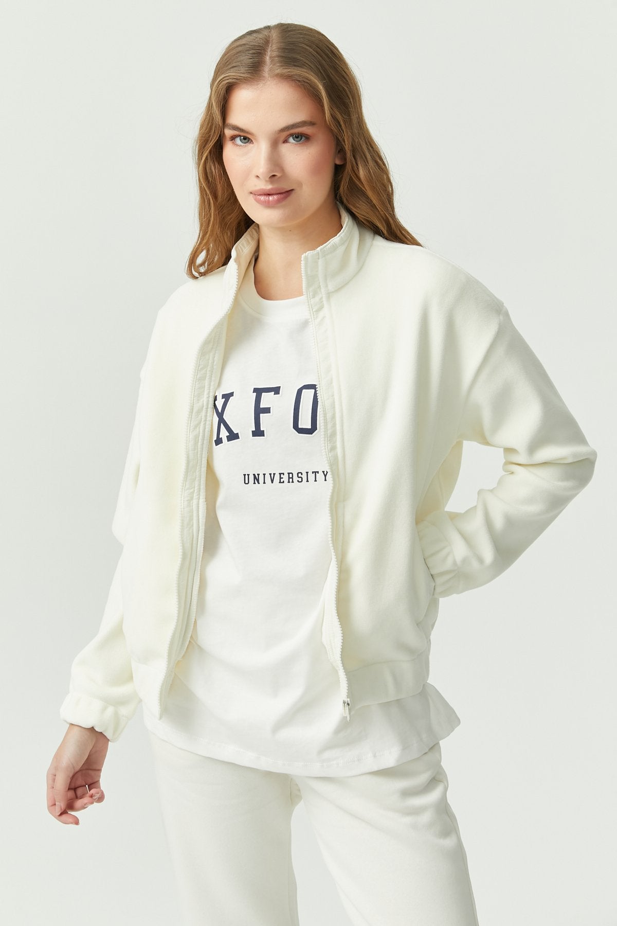 Women's Soft Texture Thin Sweat Coat
