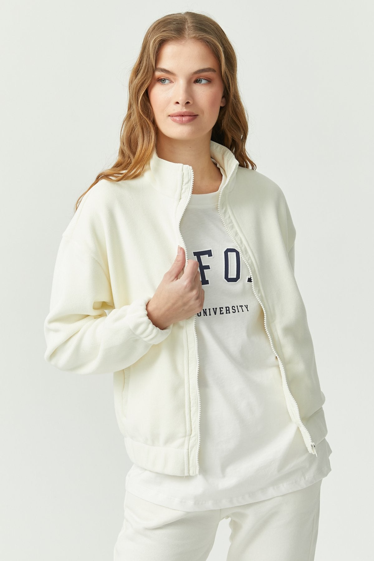 Women's Soft Texture Thin Sweat Coat