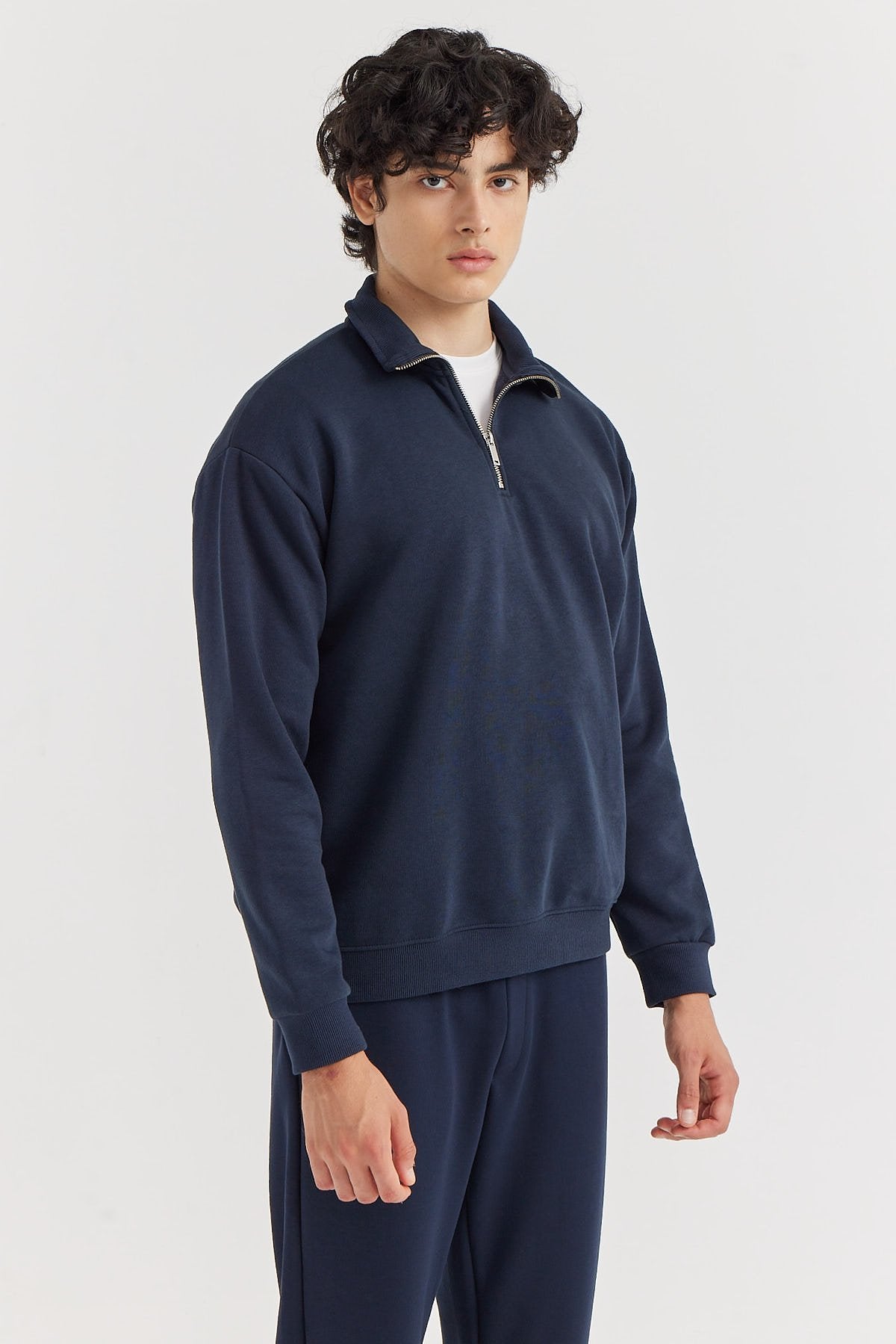Men's Zippered Sweat Top