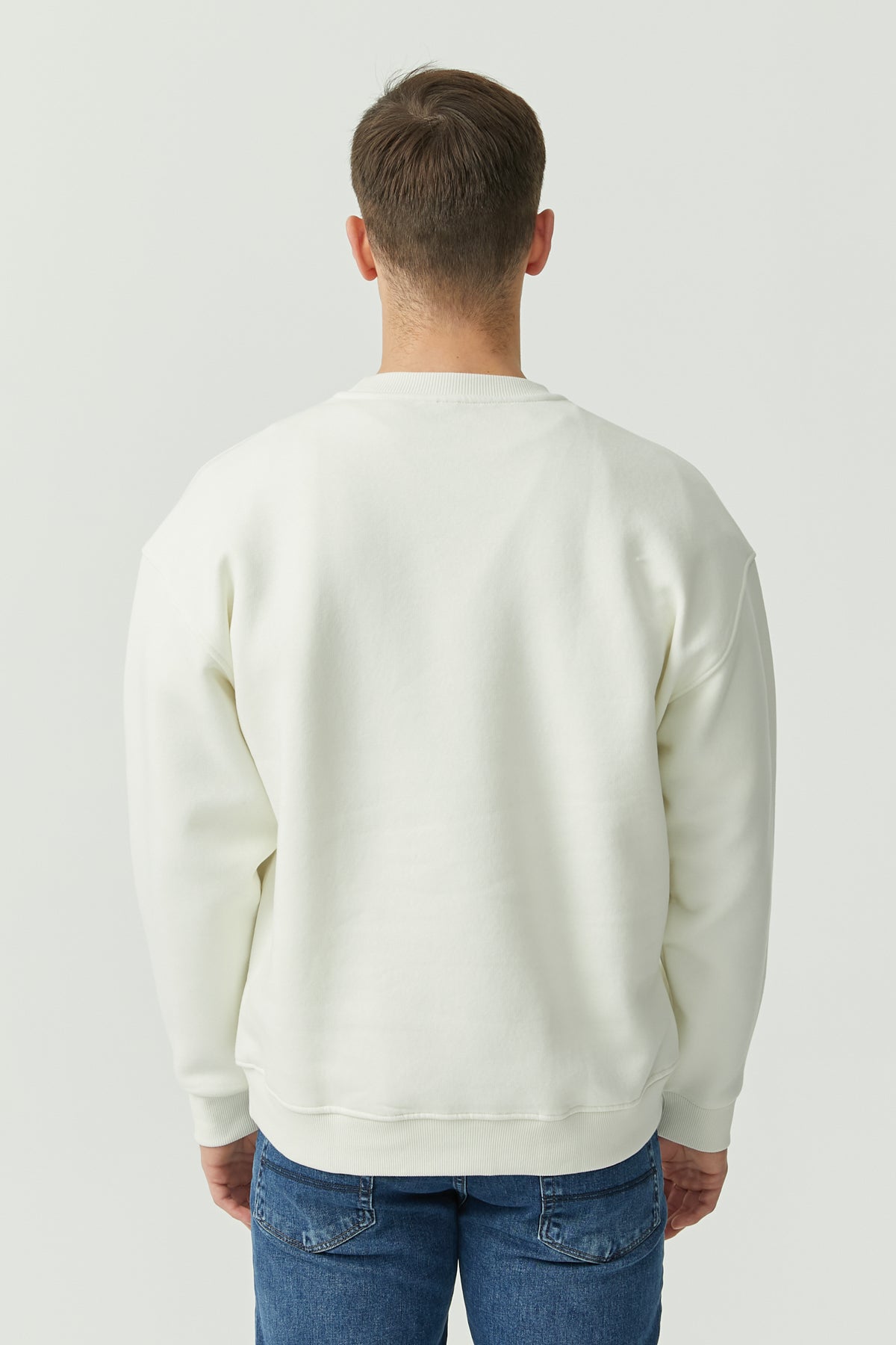 Crew Neck Basic Sweat Top