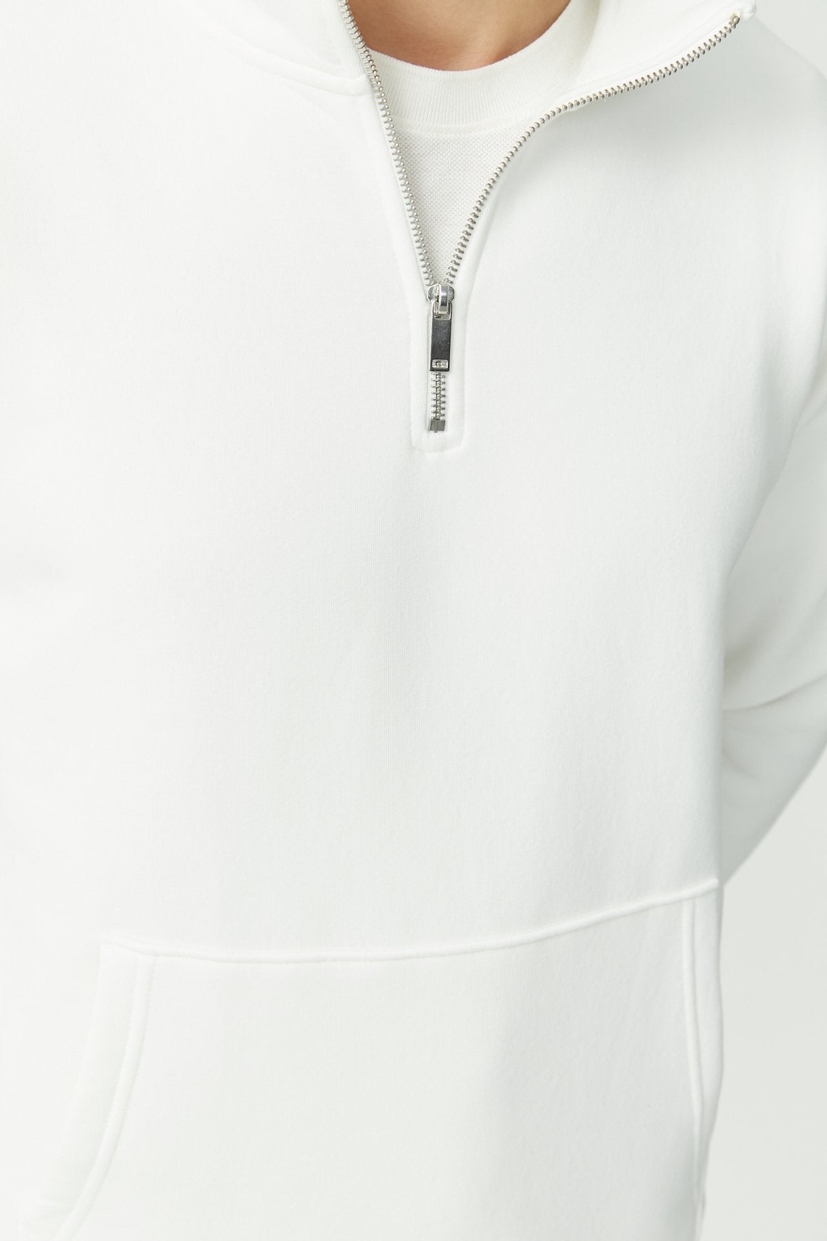 Half-Zipped Sweat Top