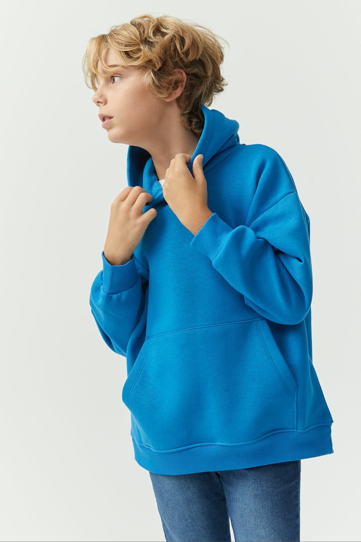 Boy's Oversize Hooded Sweat Top