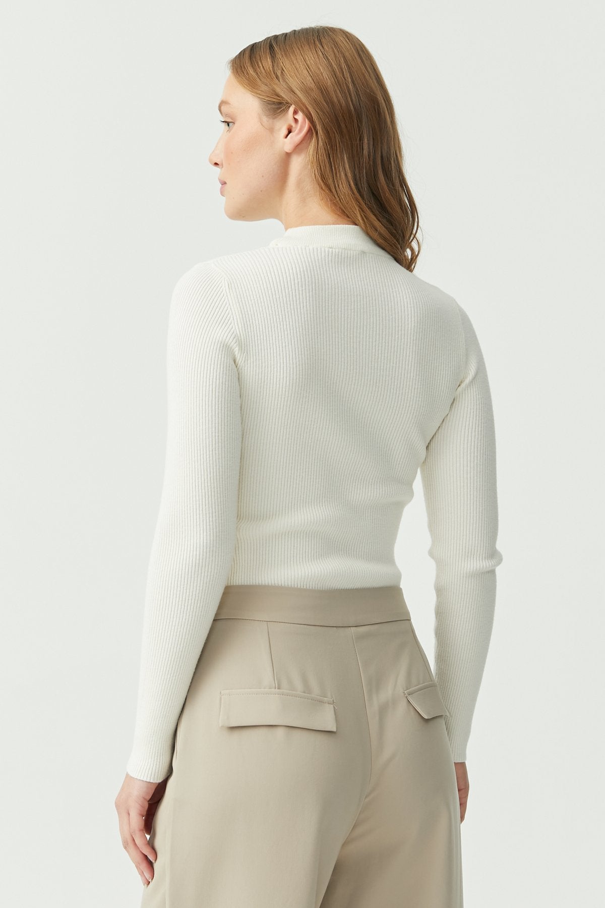 Women's Detailed Half Turtleneck Knitwear