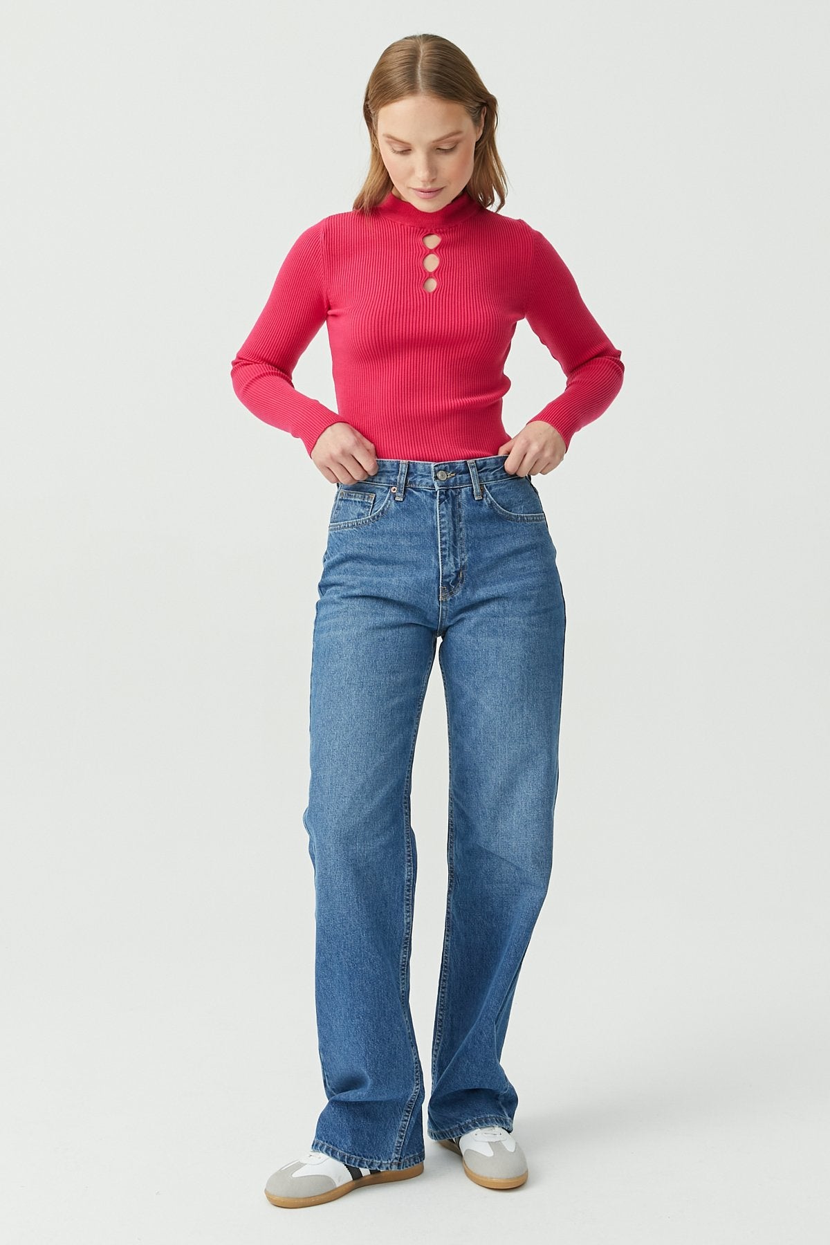 Women's Detailed Half Turtleneck Knitwear