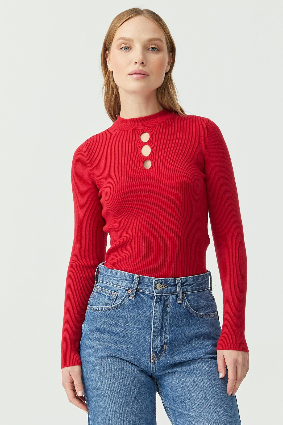 Women's Detailed Half Turtleneck Knitwear