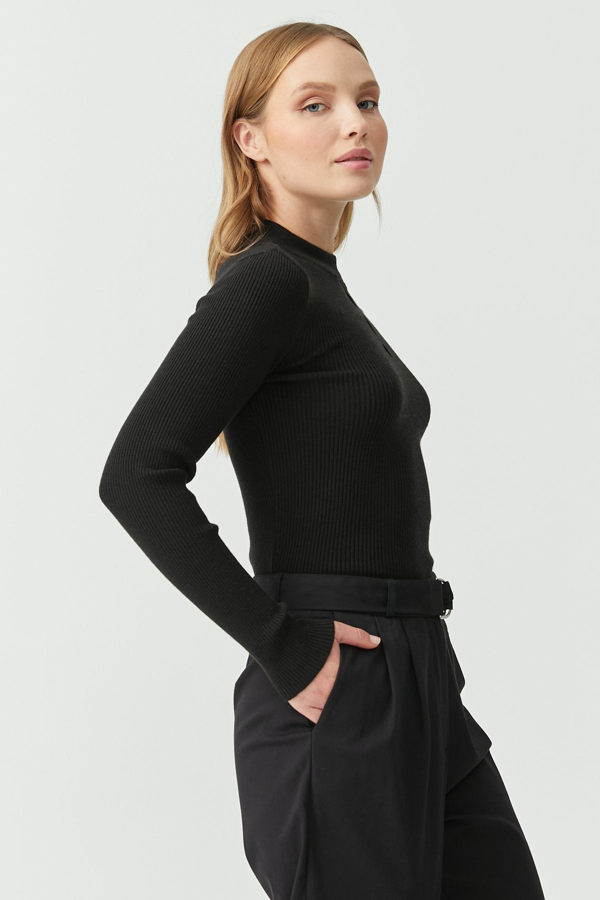 Women's Detailed Half Turtleneck Knitwear