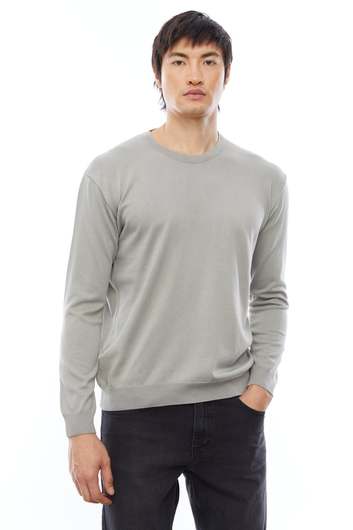 Men's Oversize Crew Neck Knitwear Sweater