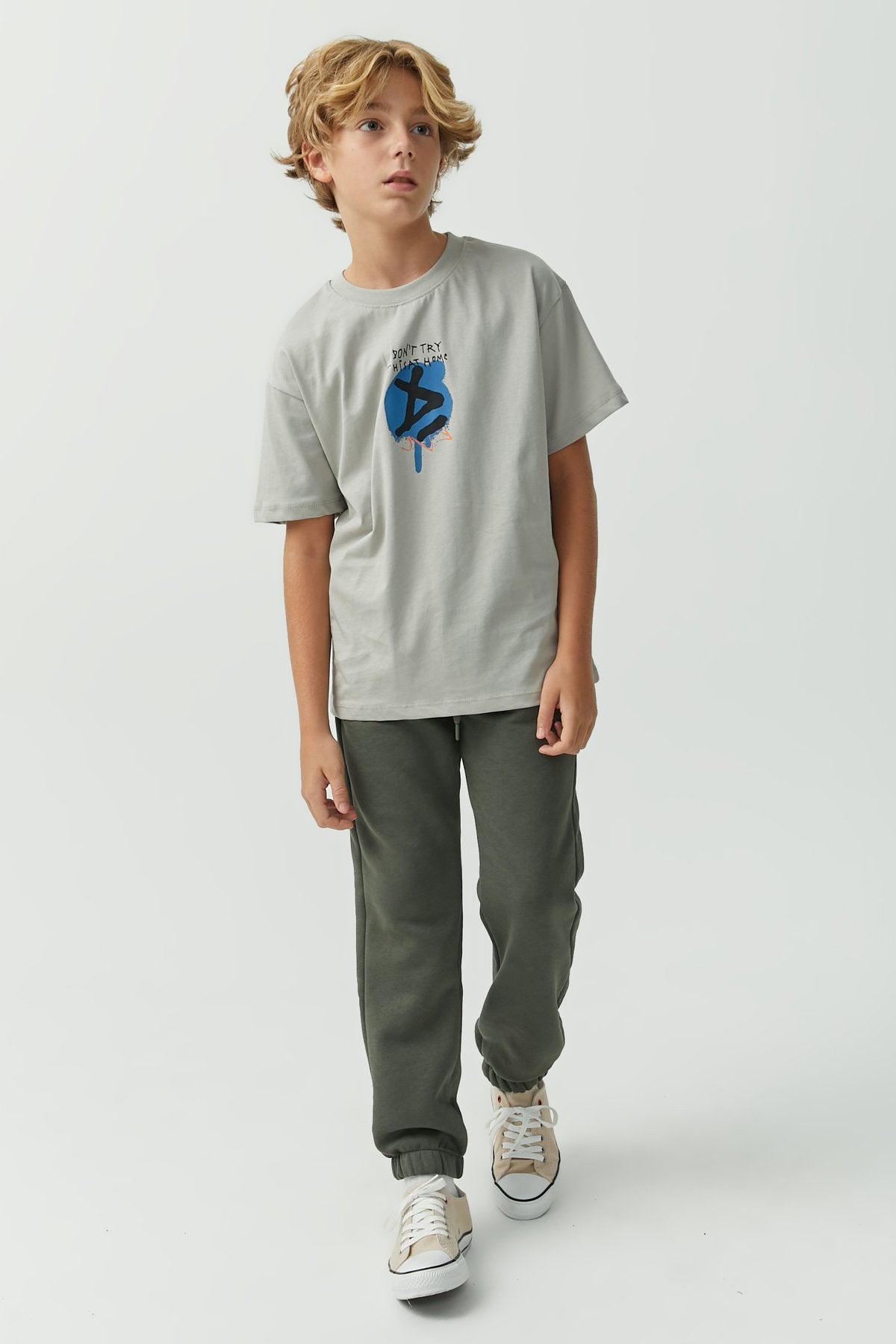 Boys' Tie Detail Sweat Bottom