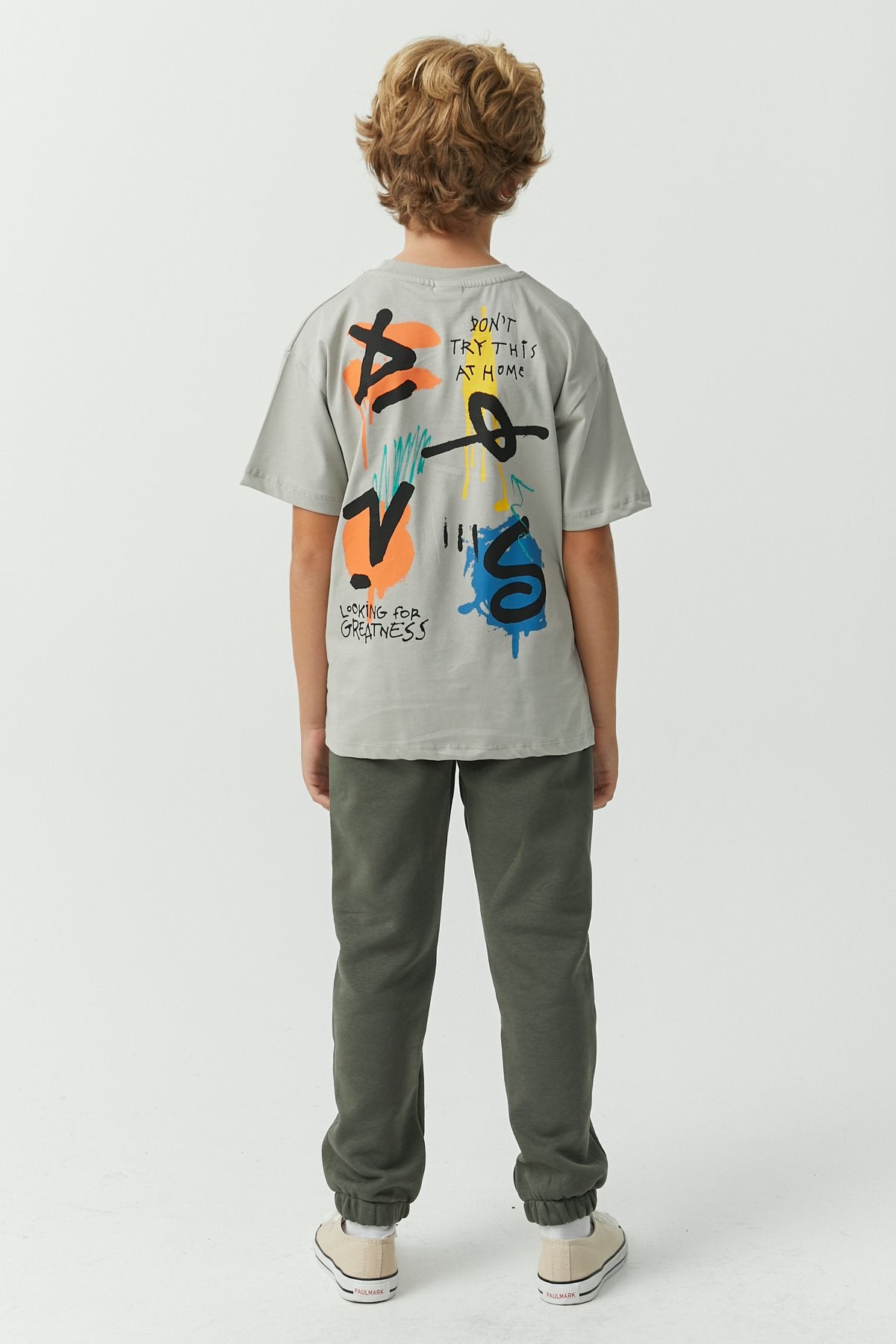 Boys' Tie Detail Sweat Bottom