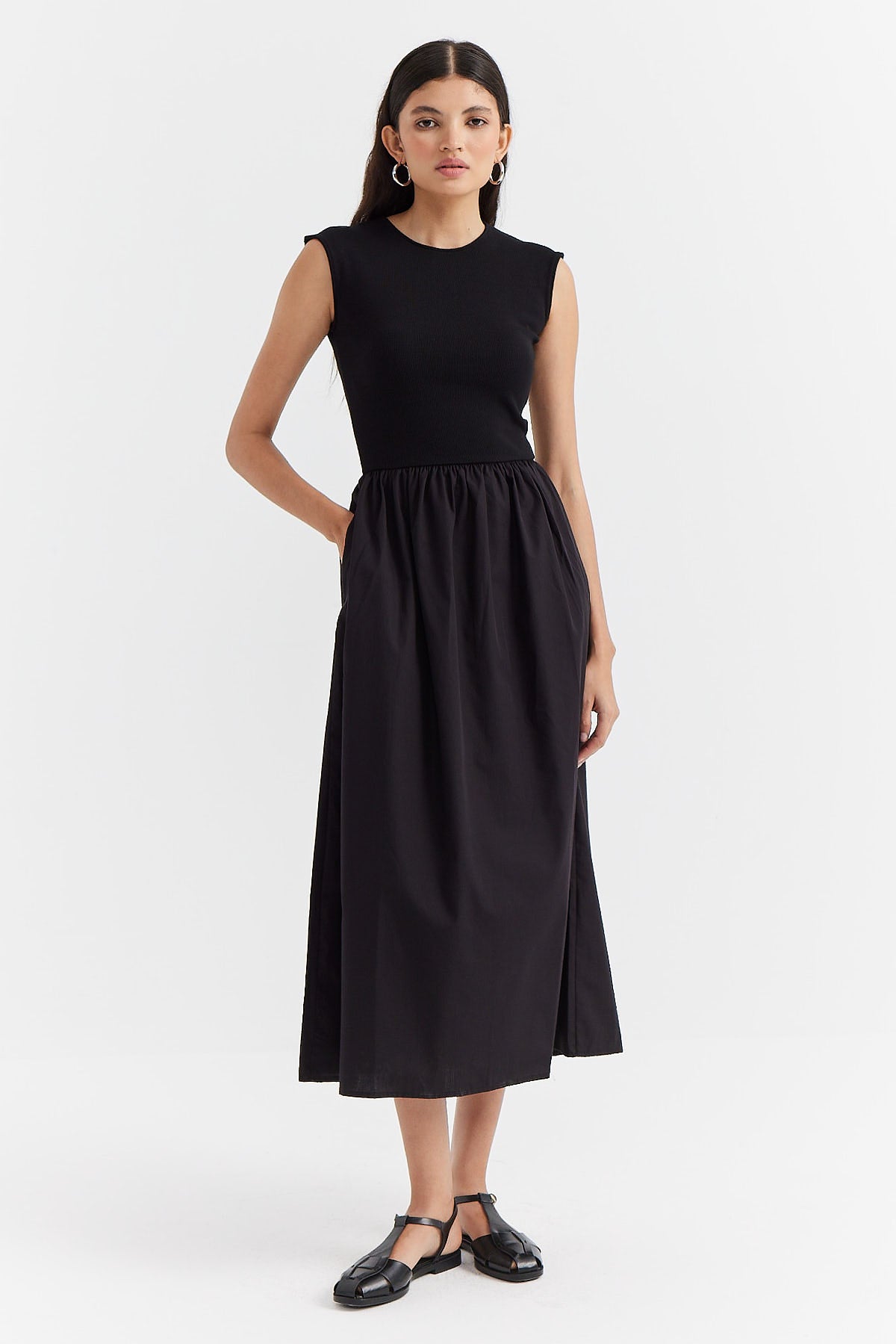 Women's Fabric Mixed Dress