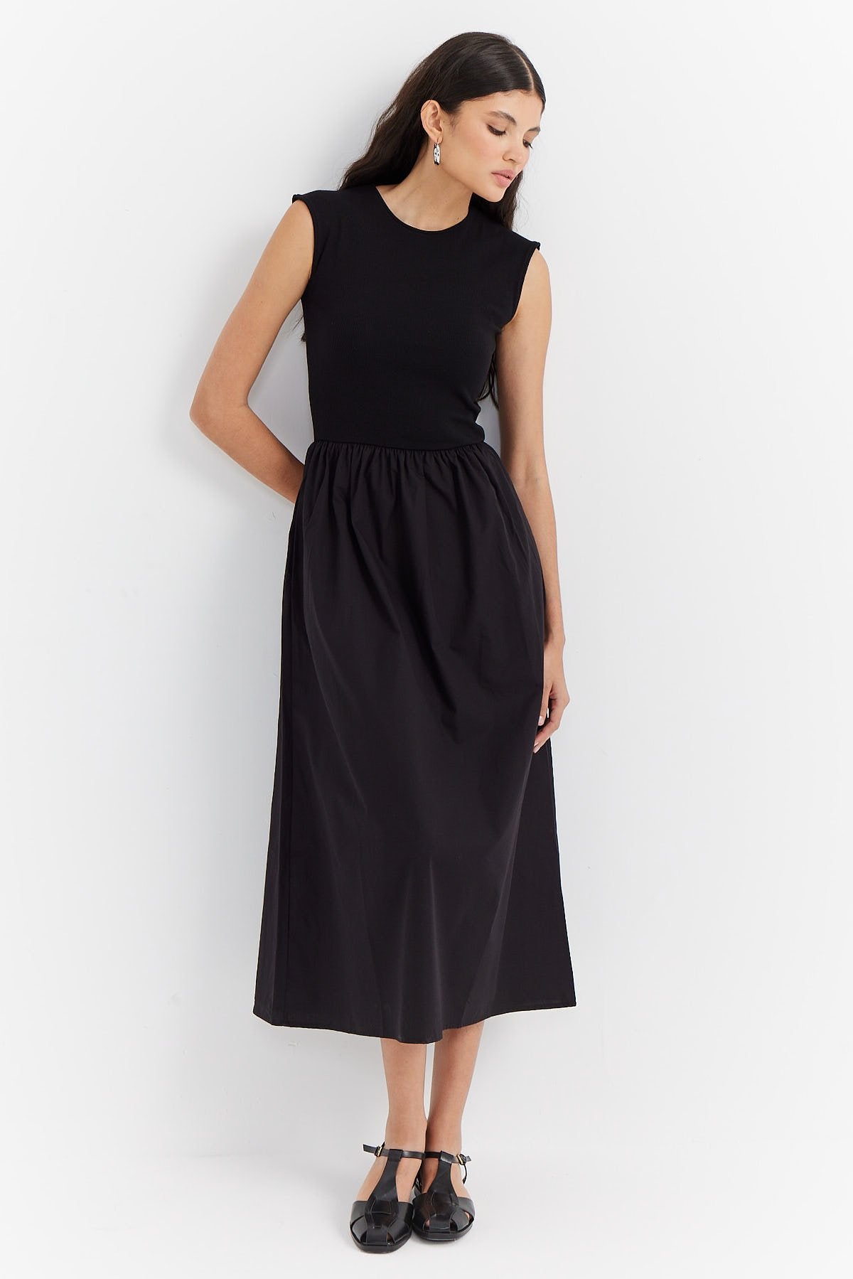 Women's Fabric Mixed Dress
