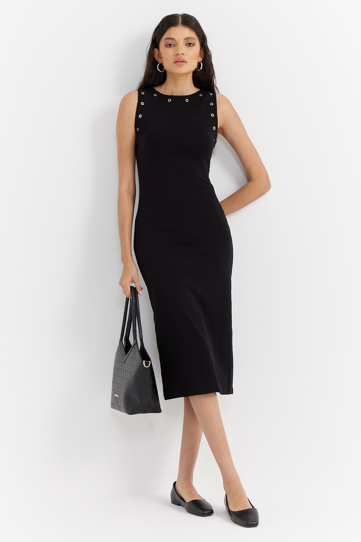 Women's Eyelet Detail Dress