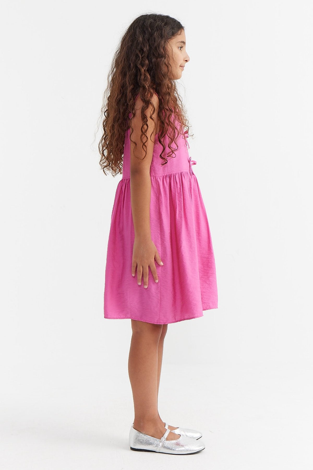 Girl's Ribbon Detailed Dress