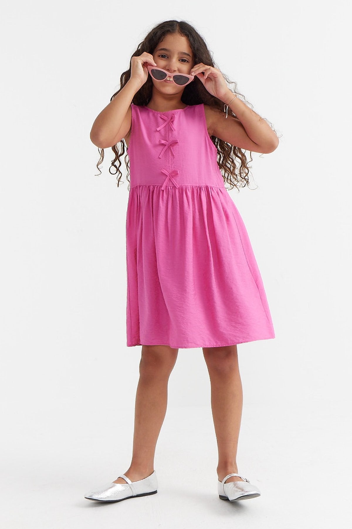 Girl's Ribbon Detailed Dress